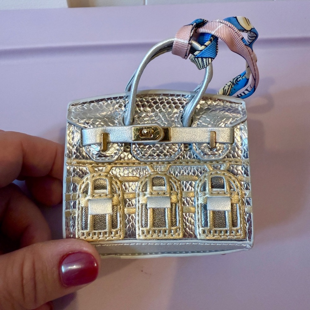Silver Ornament Mini Bag